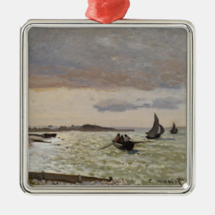 The Seashore at Sainte-Adresse, 1864 Metal Tree Decoration