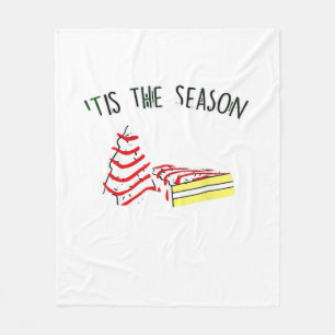 The Season Christmas Tree  Fleece Blanket