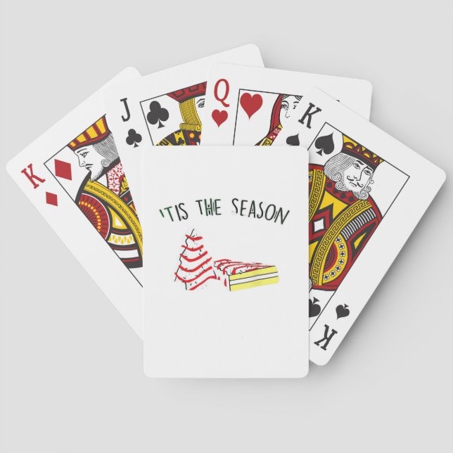 The Season Christmas Tree  Playing Cards (Back)