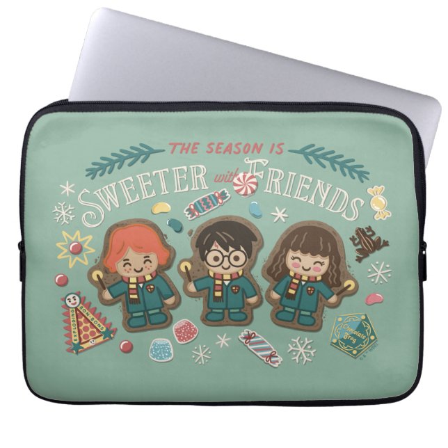 The Season is Sweeter with Friends Laptop Sleeve (Front)