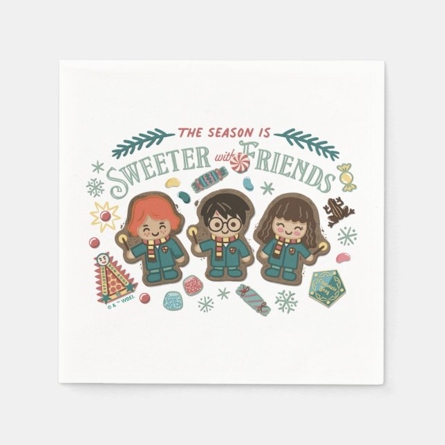 The Season is Sweeter with Friends Napkin (Front)