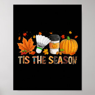 The Season Leopard Pumpkin Badminton Halloween Fal Poster