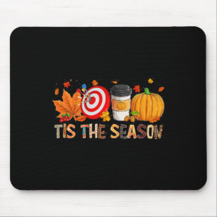 The Season Leopard Pumpkin Darts Halloween Fall Le Mouse Pad