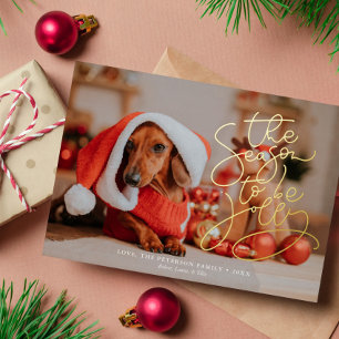 "The Season To Be Jolly" Custom Photo Christmas 