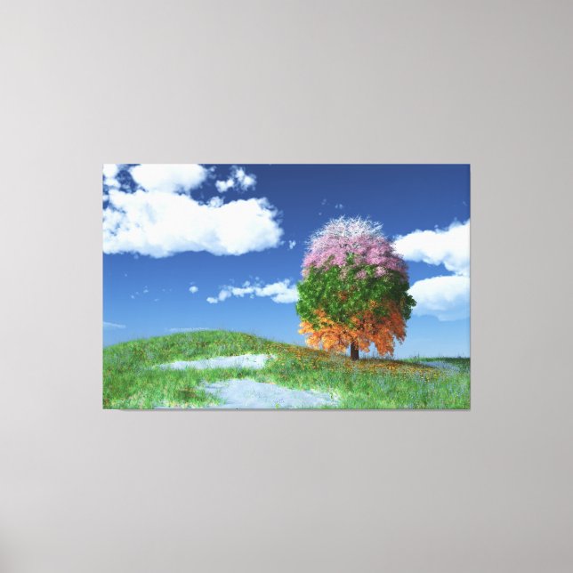 The Season Tree Canvas Print (Front)