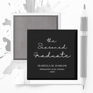 The Seasoned Graduate Personalised Magnet