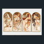 The Seasons Alphonse Mucha Art Nouveau Poster<br><div class="desc">The Seasons (1897) by Alphonse Maria Mucha. Original from The Art Institute of Chicago</div>