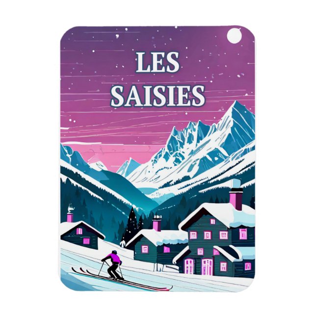 The Seasons: Soft Cimes, Winter Purity Magnet (Vertical)