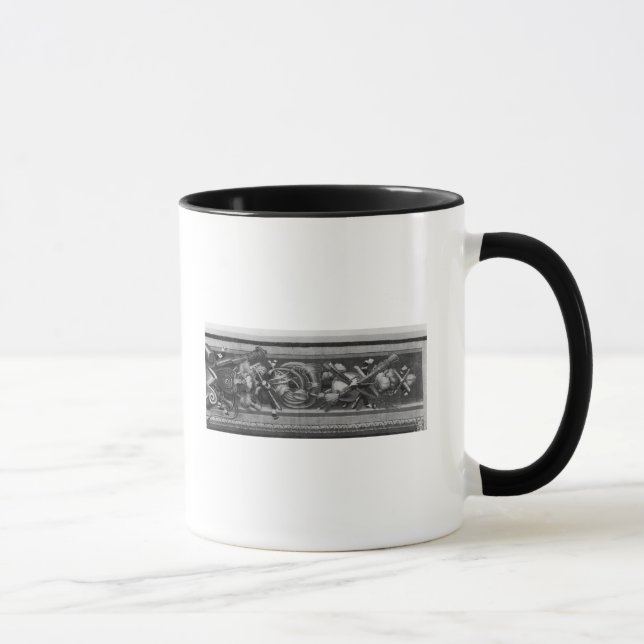 The Seasons' tapestry, border, music instruments Mug (Right)