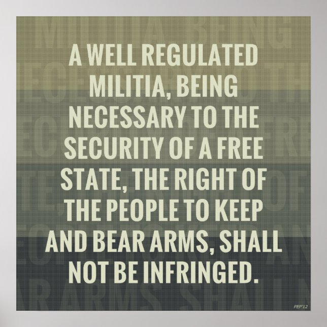 The Second Amendment Poster (Front)