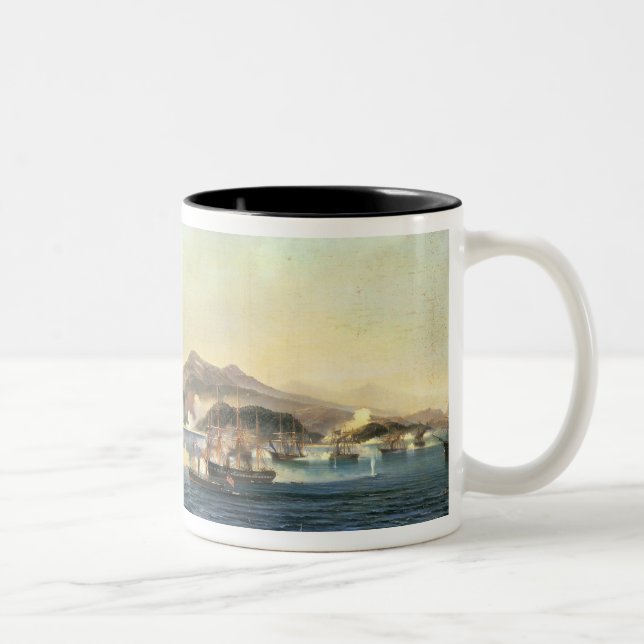 The Second Battle of Shimonoseki Two-Tone Coffee Mug (Right)
