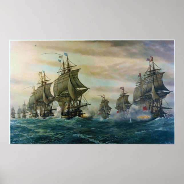 The Second Battle of the Virginia Capes Poster (Front)