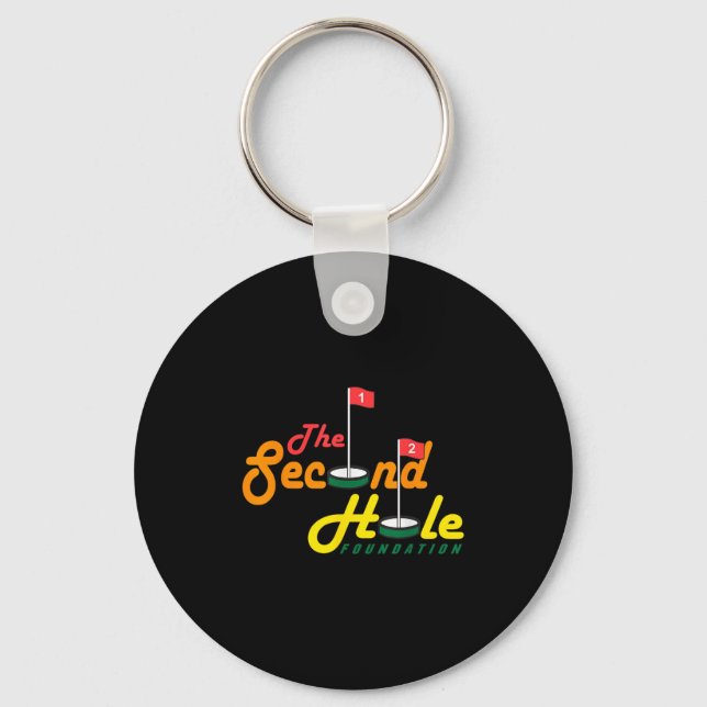 The Second Hole Foundation Funny Apparel  Key Ring (Front)