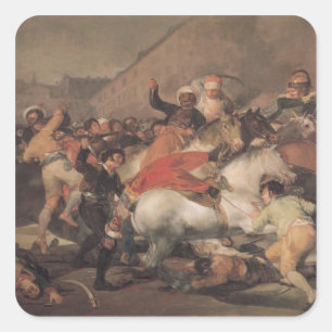 The Second of The Riot against the Mameluke Square Sticker