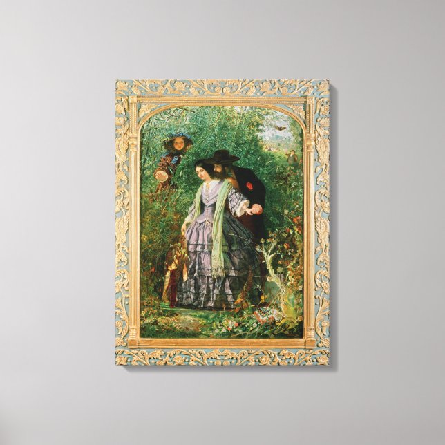 The Secret, 1858 Canvas Print (Front)