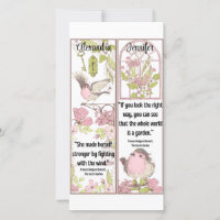 The Secret Garden Book Quotes Cute Birds Bookmarks