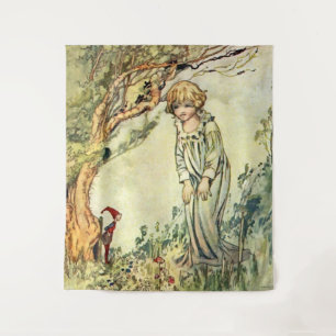 “The Secret Garden” Fairy Art by Charles Robinson Tapestry