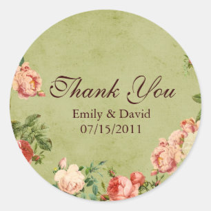 The Secret Garden Inspired Thank You Stickers