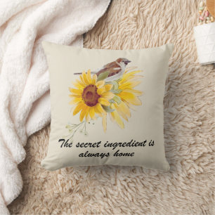 The Secret Ingredient Is Always Home Throw Pillow