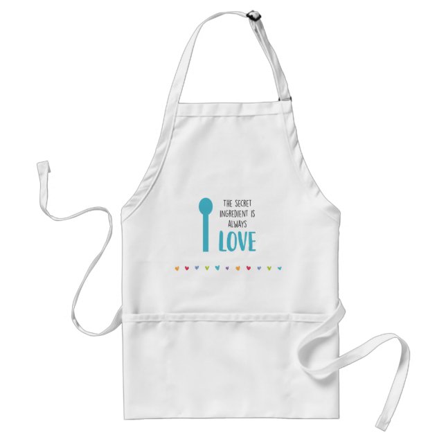 The secret ingredient is always LOVE - Apron (Front)