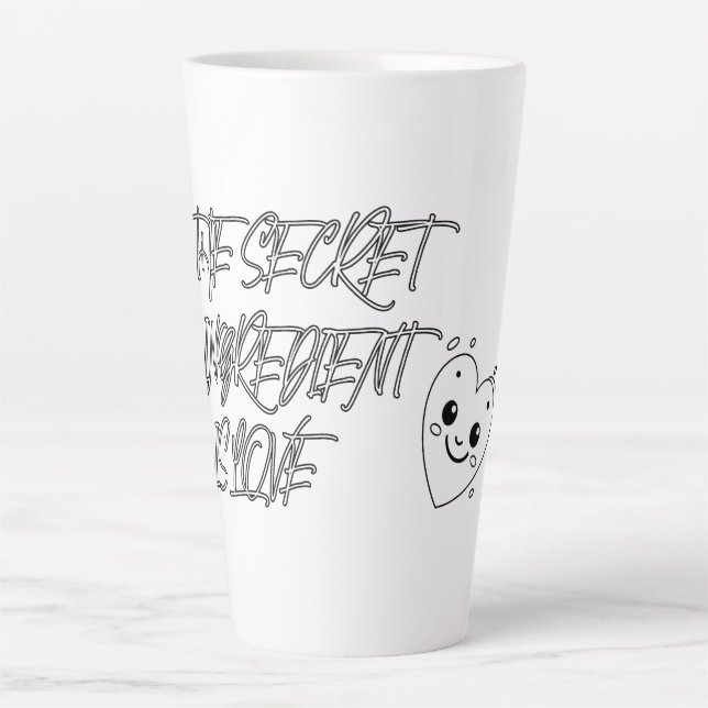 The Secret Ingredient is LOVE Latte Mug (Front)