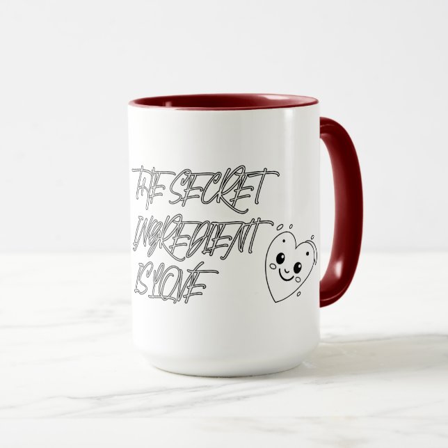 The Secret Ingredient is LOVE Mug (Front Right)