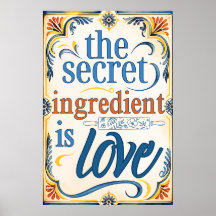 The Secret Ingredient Is Love Vintage Kitchen