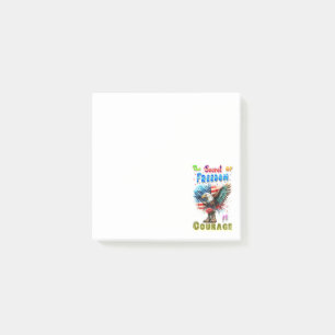 The Secret Of Freedom Is Courage Post-it Notes