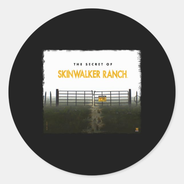 The Secret Of Skinwalker Ranch Do Not Enter Classic Round Sticker (Front)