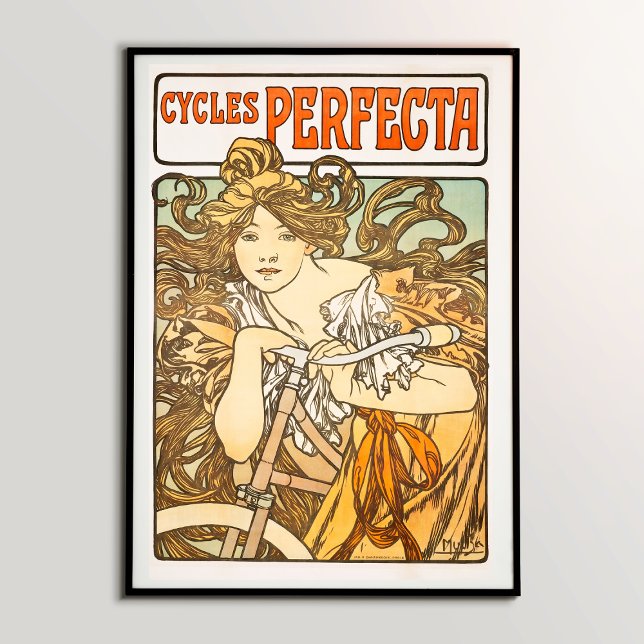 The Secrets Behind Cycles Perfecta Alphonse Mucha  Poster (Discovering the Mesmerizing Beauty of Cycles Perfecta (1897): Alphonse Mucha's Timeless Artwork)