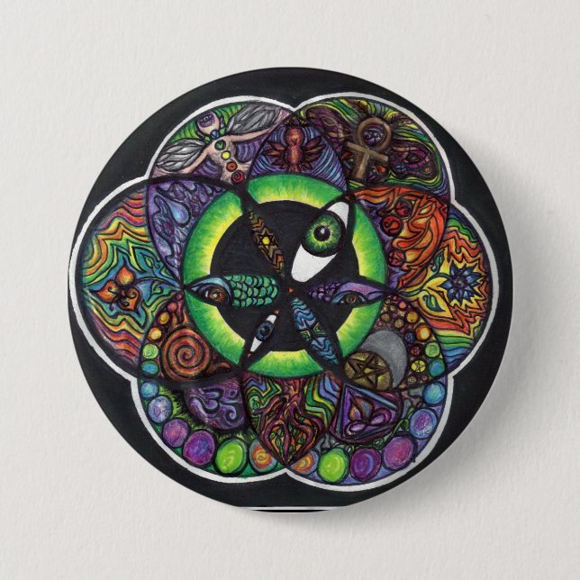 The Seed 7.5 Cm Round Badge (Front)