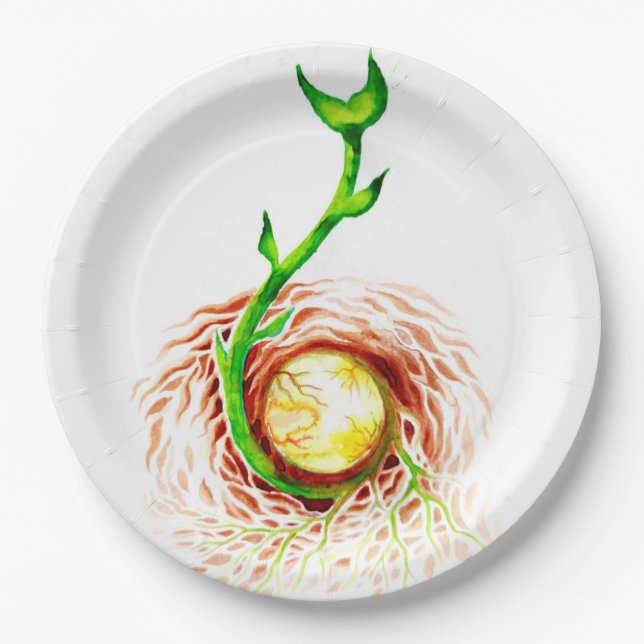 The seed of life poster canvas print postcard magn paper plate (Front)