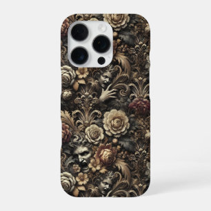 The Seeds We Sow – Gothic Baroque Floral Pattern iPhone 16 Pro Case