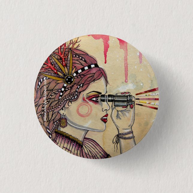 The Seeker 3 Cm Round Badge (Front)