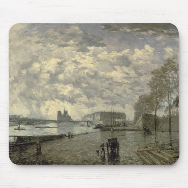 The Seine and Notre Dame Mouse Pad (Front)