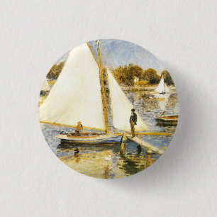 The Seine at Argenteuil  Auguste  Renoir   3 Cm Round Badge