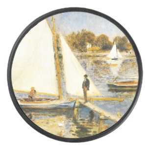 The Seine at Argenteuil Auguste Renoir Hockey Puck