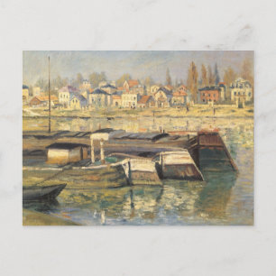 The Seine at Asnieres by Claude Monet Postcard