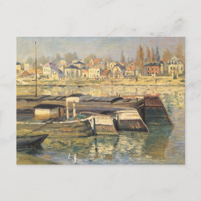 The Seine at Asnieres by Claude Monet Postcard (Front)