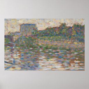 The Seine at Courbevoie Poster