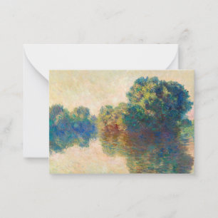 The Seine at Giverny by Claude Monet Card