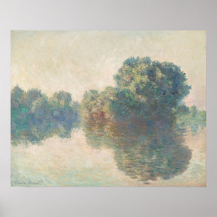 The Seine at Giverny by Claude Monet Poster