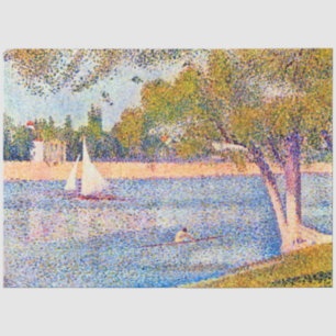 The Seine at La Grande Jatte, Seurat Tissue Paper