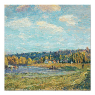 The Seine at Saint-Cloud Alfred Sisley Poster
