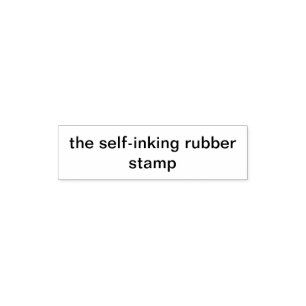 the self inking rubber stamp