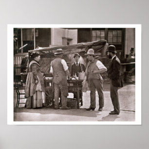 The Seller of Shellfish, from 'Street Life in Lond Poster