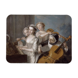 The Sense of Hearing, c.1744-7 (oil on canvas) Magnet