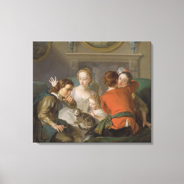 The Sense of Touch, c.1744-47 (oil on canvas) (see Canvas Print (Front)