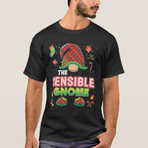 The Sensible Gnome Buffalo Plaid Matching Christma T-Shirt