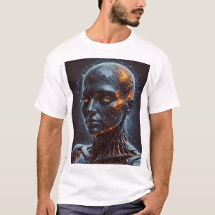 The Sentient Nexus: Awakening of the Cyber Being T-Shirt